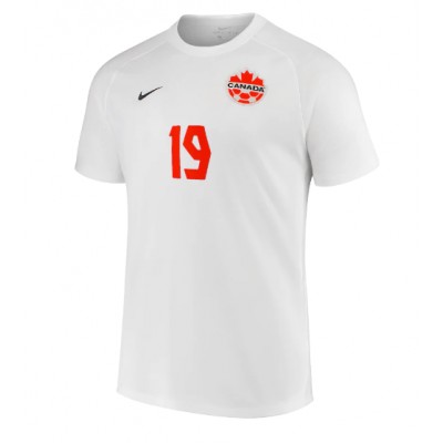 Pánský Fotbalový dres Kanada Alphonso Davies #19 MS 2022 Venkovní Krátký Rukáv